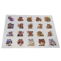 Impresora de etiquetas de envío, papel de vinilo adhesivo troquelado, juguete de dibujos animados, etiqueta con logotipo personalizado, pegatinas decorativas