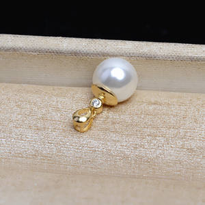 S925 Silver <b>Wrapped</b> Hat Pendant Female DIY Pearl 9-13 Accessories Gemstone Material JG5242 <b>Head</b> Concealer Pendant Empty Holder - Product Image 3
