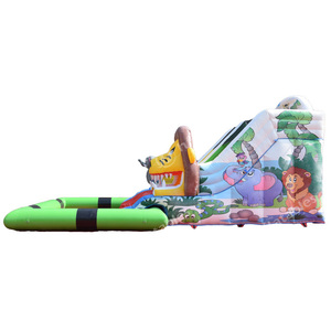 Divertido tobogán de agua al aire libre para adultos con <span class=keywords><strong>León</strong></span>, piscina inflable, castillo inflable para entretenimiento en piscina - Product Image 4
