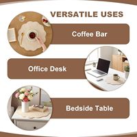 Lot de 6 sets de table matelassés écologiques de 15 pouces – Épais, garnissage 100 % coton microfibre, résistant à la chaleur, durable, pour restaurants et fêtes