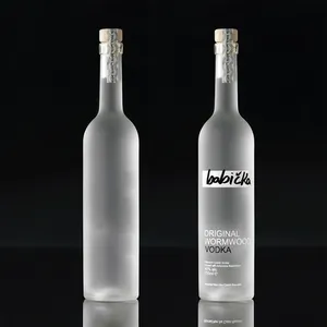 Di alta qualità 700ml 750ml 1000ml liquore Gin Whisky Vodka bottiglia di vetro riciclabile per liquori