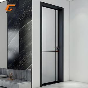 Maison Maison Porte intérieure Porte de garage en verre Fenêtres en aluminium et portes pour la maison - Product Image 1