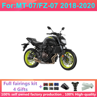 Kit de carénage complet pour moto à injection, compatible avec Yamaha MT07 FZ07 MT-07 MT 07 2018-2020