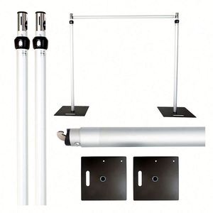Kit de Soporte para Telón de Fondo de Fotografía de Alta Resistencia, 6 x 10 pies, con Tubos y Cortinas, para Decoración de Escenarios - Product Image 1