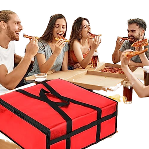 Large Capacity Nylon Tote Cooler Waterproof Thermal <b>Lunch</b> Food Bags Insulated <b>Warmer</b> for Beach Pizza Delivery Made Polyester - Product Image 3