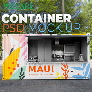 Wecare Tùy Chỉnh Cà Phê Cửa Hàng Thanh Prefab Quán Cà Phê Modular Nhà Đúc Sẵn Di Động Nhà Bếp Thực Phẩm Kiosk Di Động <span class=keywords><strong>Container</strong></span> Nhà Hàng - Product Image 4