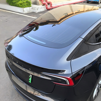 Film de protection de peinture automobile en TPU noir brillant de luxe, auto-réparant, imperméable et hautement extensible, 7,5 mil