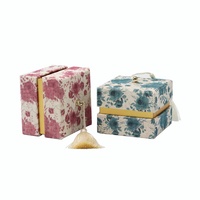 Caja de Joyería de Franela Floral Personalizada en Oferta, Laminación Brillante, Recubrimiento UV, Embalaje de Regalo de Cartón Reciclable Heaven Earth