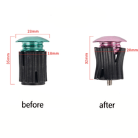 Embouts de guidon de vélo en alliage d'aluminium, embouts de guidon extensibles à verrouillage pour VTT et vélo de route