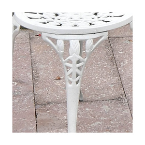 Modern Cast Aluminum Three-Piece Outdoor <b>Table</b> and Chair Set for <b>Balcony</b> Courtyard or Garden Leisure Tea Time - Product Image 4