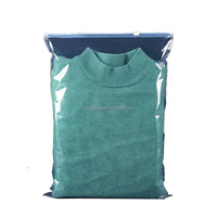 Pochette zip-lock imprimée personnalisée Sacs à vêtements givrés mats avec logo emballage plastique transparent auto-scellant Chemises et vêtements