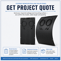 Support de fixation flexible pour panneau solaire par vis de fixation, adhésif, rail ou sangle de maintien, sans perçage requis