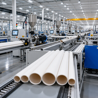 Conduite en PVC blanc professionnelle pour la protection des câbles haute tension et les systèmes de réseaux électriques pour villes intelligentes