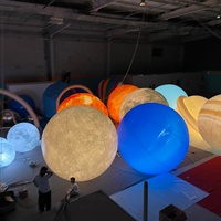 Ballons publicitaires gonflables : planètes, globe terrestre, Lune, Mars, Soleil, Jupiter, Vénus, Saturne, Uranus, Neptune avec LED