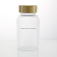Flacons en verre dépoli 100 ml 100 cc pour capsules, vitamines et médicaments, flacon pharmaceutique 10 cl avec bouchon