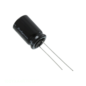 ตัวเก็บประจุแบบ Through Hole CAP ALUM 4.7UF 20% 100V RADIAL 4.7 uF รุ่น 100YXA4R7M5X11 จากผู้ผลิต - Product Image 1