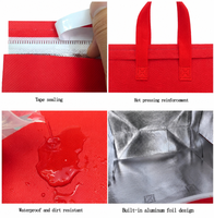 Sac isotherme de livraison alimentaire en gros, garde les aliments chauds ou froids 4-6h, sac isotherme réutilisable et imperméable pour plats à emporter avec logo personnalisé