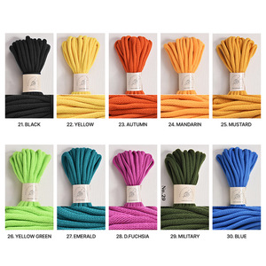 เชือกถักโครเชต์ทำมือ DIY ขนาด 8 มม. ยาว 10 เมตร/ม้วน เชือกฝ้ายเส้นใหญ่สำหรับทำกระเป๋า เชือกถักมือสำหรับเสื้อผ้า - Product Image 3