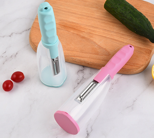 Utensilios de Cocina Personalizados para las Necesidades Diarias 2022, Pelador de Verduras Multifuncional con Tubo de Almacenamiento - Product Image 2