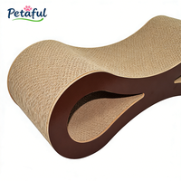 Griffoir pour chat moderne classique en forme de 8, grand, à 2 niveaux, en carton ondulé, écologique, durable et multifonctionnel, vente en gros du fabricant