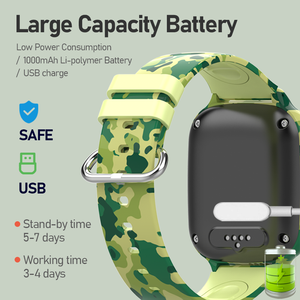 2025 hợp thời trang trẻ em thông minh đồng hồ GPS IP67 không thấm nước nhiều ngôn ngữ hỗ trợ - Product Image 6