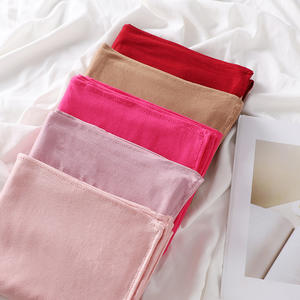 ผ้าคลุมฮิญาบสำหรับสตรีผ้าเจอร์ซีย์ยืดได้ผ้าเจอร์ซีย์แบบมีห่วงเดียวทำจากผ้าฝ้ายสำเร็จรูป - Product Image 6