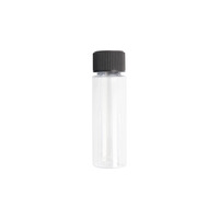 Flacon en plastique cylindrique à paroi épaisse et à large ouverture pour médicaments, 30/40/50/60 ml, transparent, pour emballage de capsules et pilules