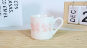 Tasse à eau en céramique nordique personnalisée à succès, tasse à thé en <span class=keywords><strong>porcelaine</strong></span> sérigraphiée, tasse à café en céramique avec logo personnalisé brillant - Product Image 5