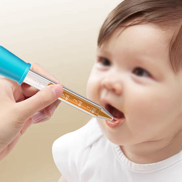 Multifunctional Food Grade Silicone Dropper Anti-Choking Feeding Medicine Feeder Scale Infants