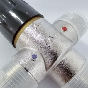 Válvula Mezcladora de Latón DN20, Válvula de Control de Temperatura Termostática, Válvula Reductora de Presión para Piezas de Calentadores de Agua Solares, Hogar y Exteriores - Product Image 2