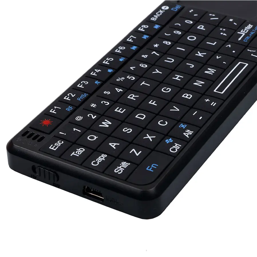 Surat Rusia Ultra Slim A8 2.4G Wireless Keyboard Mouse Combo untuk Macbook, Laptop, TV Box Komputer PC, Smart TV dengan USB