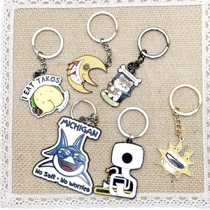 Personalized Custom Metal Keyrings Make Your Company logo Metal Key Chains Keychain Maker