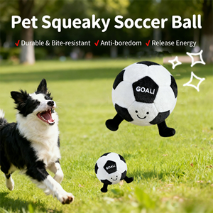 Популярная игрушка для собак в виде футбольного мяча с реалистичным дизайном, издающая звуки, для чистки и стачивания зубов, развлекательная игрушка для бордер-колли. - Product Image 5