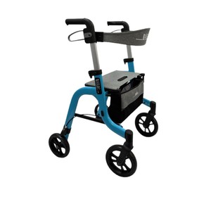 He Lao <b>Walker</b> Rollator Aluminum Alloy Four Wheel <b>Elderly</b> Mobility Aid With Storage Basket For Walking And Shopping - Product Image 3
