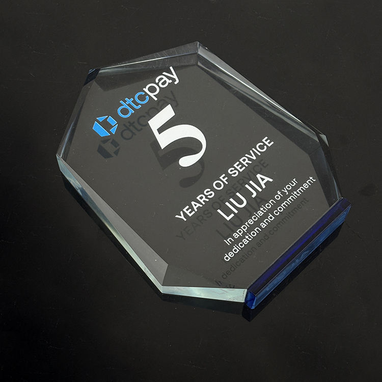 Personalized Crystal Trophy Award with Blue Base MH-FJ0563| Alibaba.com