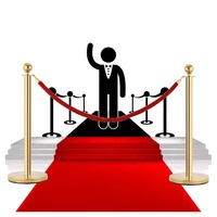 Tapis rouge de mode douce de barrière de trafic de VIP pour des événements à la maison ou des mariages