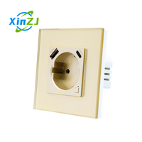 Prise intelligente WiFi/Zigbee de type XZJ 86, norme européenne, USB+Type-C, charge rapide Gooee, mesure de la puissance PD, prise murale électrique A+C