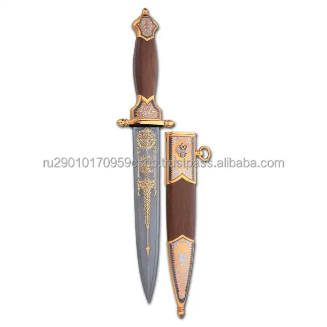 Hunter Sword Sieraden "Dragon Warrior" Elegante Damascus Staal Unieke Product Solid Man Gift Vintage Vorm Wapen