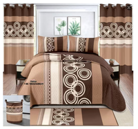 Ensemble de couvre-lit en coton de 8 pièces en gros, taille king, couvre-lit en coton pour lit