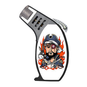 Briquet à gaz incliné en plastique rechargeable, nouveau design américain 2025, pas cher, mignon, avec logos personnalisés, pour cadeaux de cigares - Product Image 6