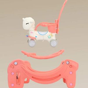 <span class=keywords><strong>Cheval</strong></span> à <span class=keywords><strong>bascule</strong></span> anti-chute unisexe, premier cadeau d'anniversaire pour enfants, peluche douce et plastique pour garçons et filles - Product Image 5