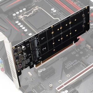 NVME x4 SSD 2U sunucu yükseltici kart için <span class=keywords><strong>M</strong></span>.<span class=keywords><strong>2</strong></span> <span class=keywords><strong>m</strong></span>-anahtar yükseltici kart PCIE X16 çift taraflı 4-Disk RAID PCI-EX16 bölünmüş kart - Product Image 6