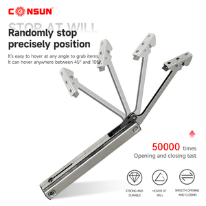 Herrajes para Muebles Consun, Bisagra de Elevación con Cierre Suave, Soporte para Estantes Flotantes, Conector para Estantes, Pasadores para Gabinetes - Product Image 6