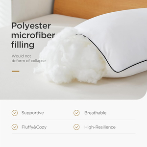 Almohadas de Cama con Relleno de Microfibra 3D de Calidad Hotelera, Transpirables, Ecológicas, de 300 Hilos, para Dormir de Lado, Boca Arriba o Boca Abajo - Product Image 2