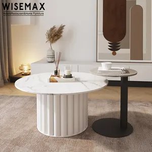 WISEMAX – meubles WISEMAX, design nordique, canapés de salon, table basse, panneau en ardoise, marbre, café de forme ronde