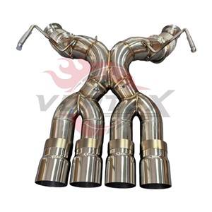 Échappement en acier inoxydable Vortex Performance compatible avec McLaren 765LT, amélioration du silencieux à haut débit avec X-Pipe - Product Image 6