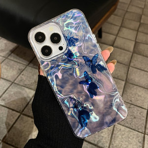 เคสโทรศัพท์ iPhone 17 AIR ลายคลื่นน้ำผีเสื้อว่ายน้ำสุดหรู พร้อมรูระบายอากาศขนาดใหญ่ ป้องกันการกระแทก - Product Image 2