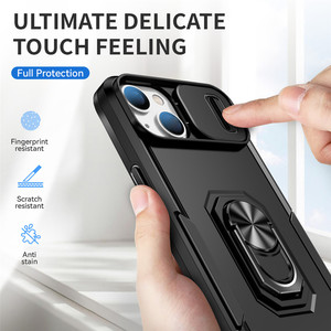 Custodia Magnetica Girevole a 360° per <span class=keywords><strong>iPhone</strong></span> 14 Plus 17 Air 16E 15 14 13 <span class=keywords><strong>12</strong></span> 11 <span class=keywords><strong>Pro</strong></span> Max con Protezione Lente Fotocamera Scorrevole e Anello Supporto - Product Image 3