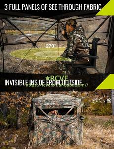 Abri de chasse au canard Oxford <span class=keywords><strong>Polar</strong></span> Everest 270 trois saisons pour l'extérieur, camouflage transparent, logo personnalisé, portable, durable, pour le camping - Product Image 5