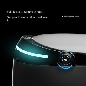 Modern Colorful Floor Mounted Ceramic One-Piece Bidet Electric Black Smart Elongated Automatic Intelligent S-Trap Dual-Flush - Product Image 3